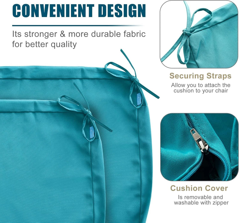 ARTPLAN Patio Chair Seat Cushion Slipercover(Co<wbr/>ver-only No Insert) Outdoor Patio