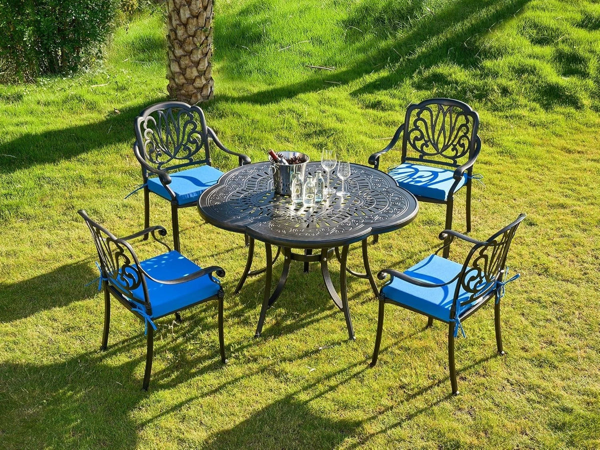 ARTPLAN Outdoor/Indoor Chair Pads,Patio Dining Chair Cushions Set of 4,Sqaure