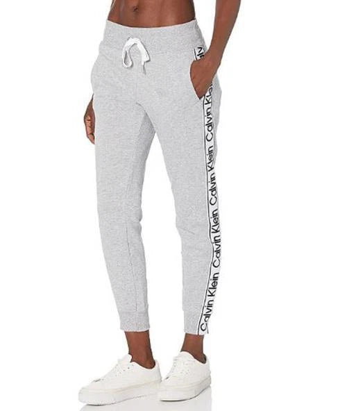 Calvin Klein Performance Women's French Terry Logo Tape Skinny Jogger, XL