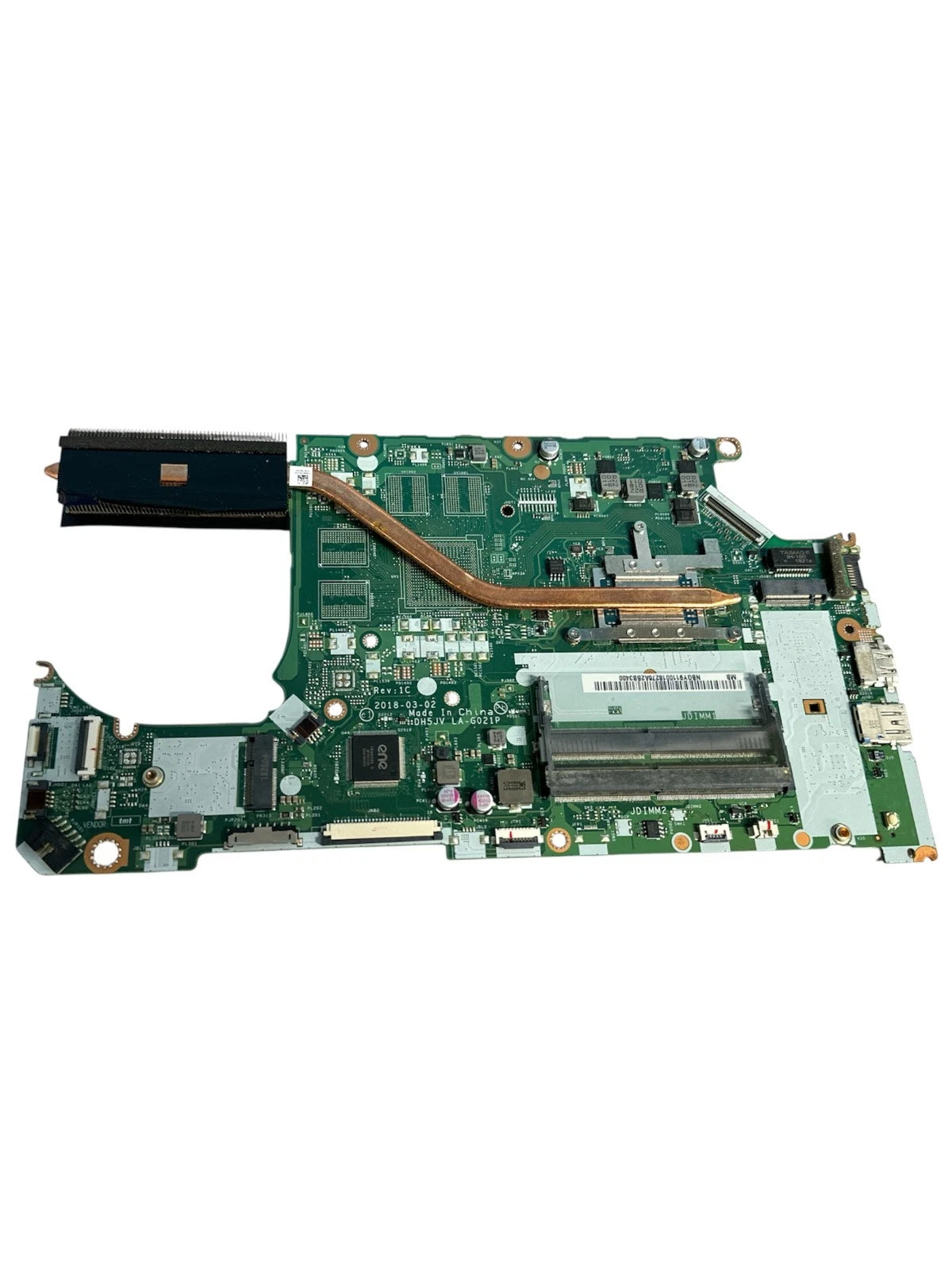 Acer Aspire A315-41 15.6" Laptop Motherboard w/ Heatsink LA-G021P 2018-03-02 DH
