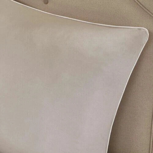 510 Design Embroidered 8 Piece Comforter Set, Neutral, King