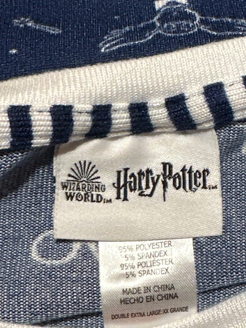 Wizarding World Harry Potter Womens 2-Piece Cozy Pajama Set ( NAVY, XXL)
