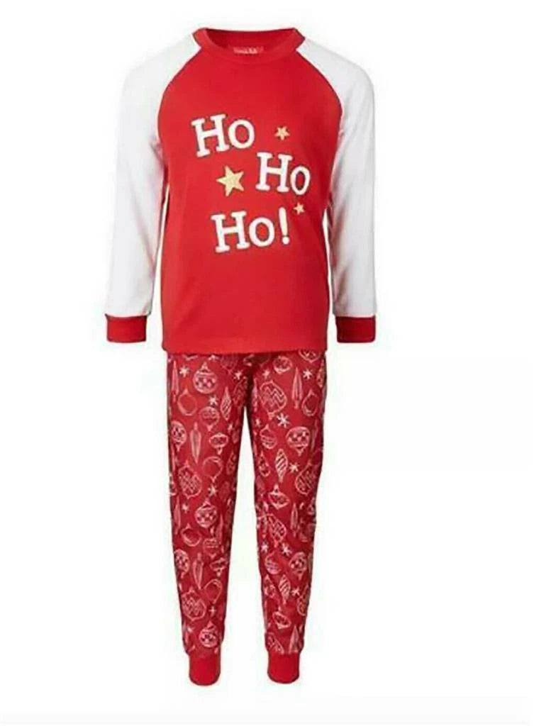 Family Pajamas Unisex Kids Pajama Set, ORNAMENTS, 8