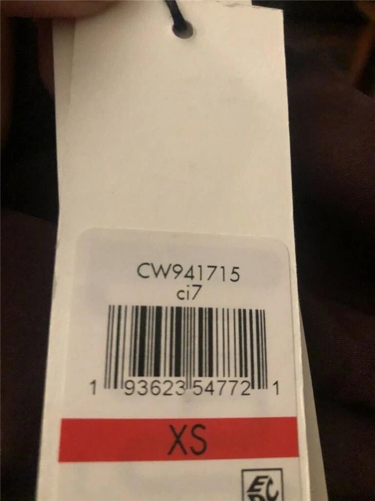 CALVIN KLEIN Womens Pocketed Rain Coat, MAROON, XS MSRP: $200