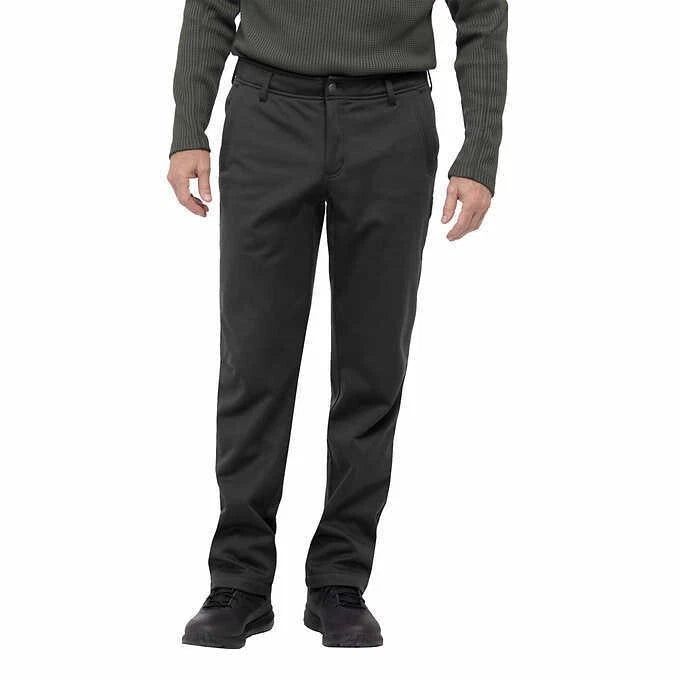 Magnum Men's Microfleece Lined Water Repellent Work Pants, GREY, 38 X 30