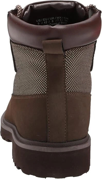Kenneth Cole REACTION Men's Klay Lug Combat Boot -Espresso - Size 8 M
