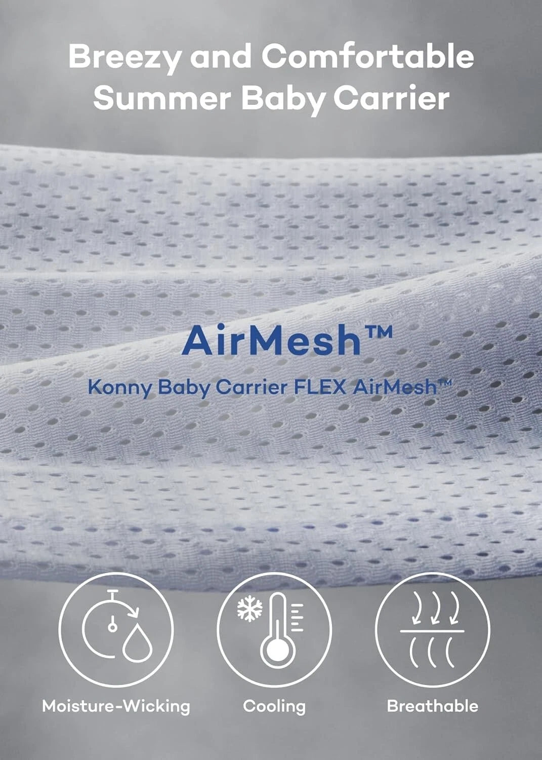 Konny Baby Carrier AirMesh Premium Material- Summer Beige XL