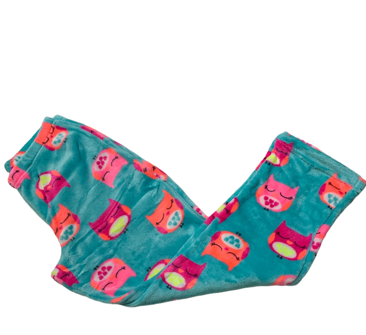 Secret Treasures Girl's 2 Piece Long Sleeve Pajama Set, Coral-Blue, L 10/12