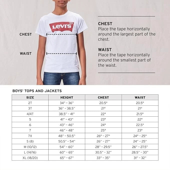 Levi's Boys' Denim Western Shirt Small 8-10 YRS