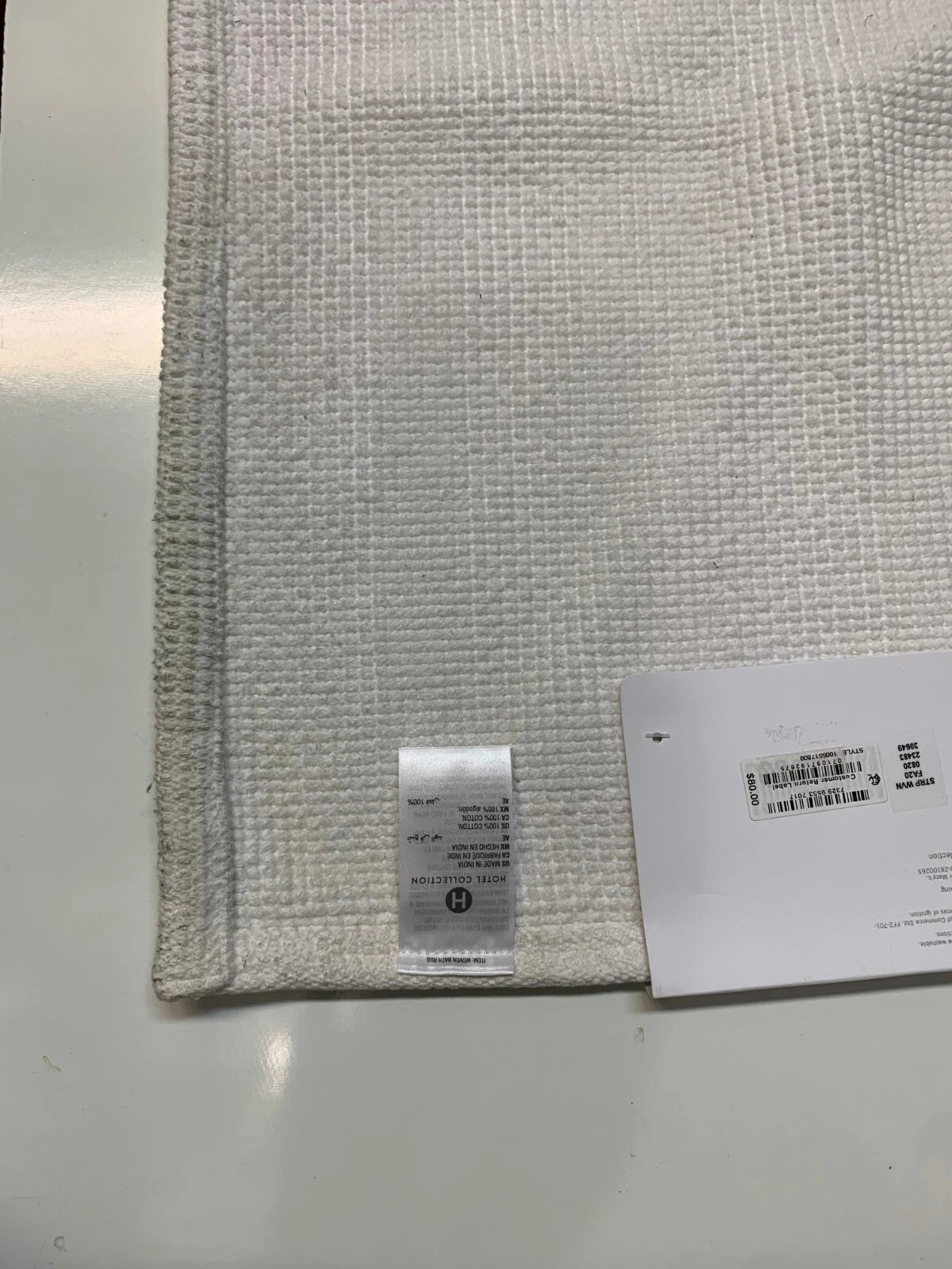 Hotel Collection White Bath Rug 22" x 36"