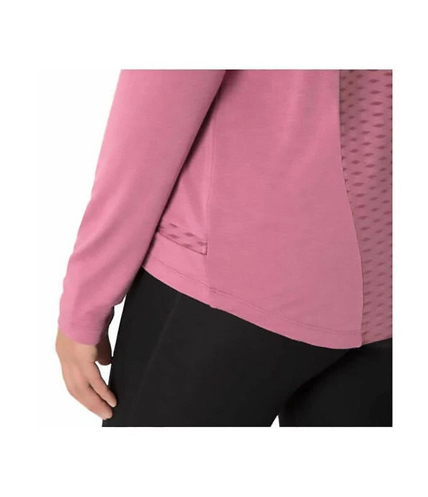 MONDETTA Womens Relaxed Knit Drape Top, MAUVE, Medium