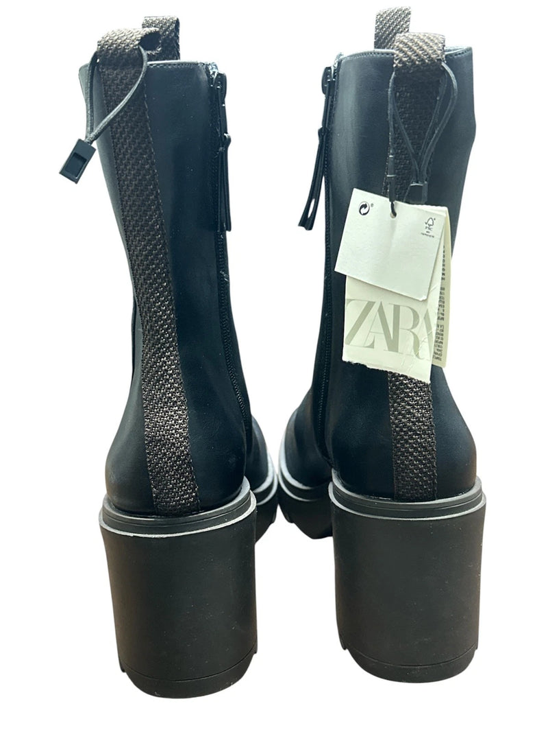 Zara Women's z1T Botin Ankle Boots, Black, 41-10
