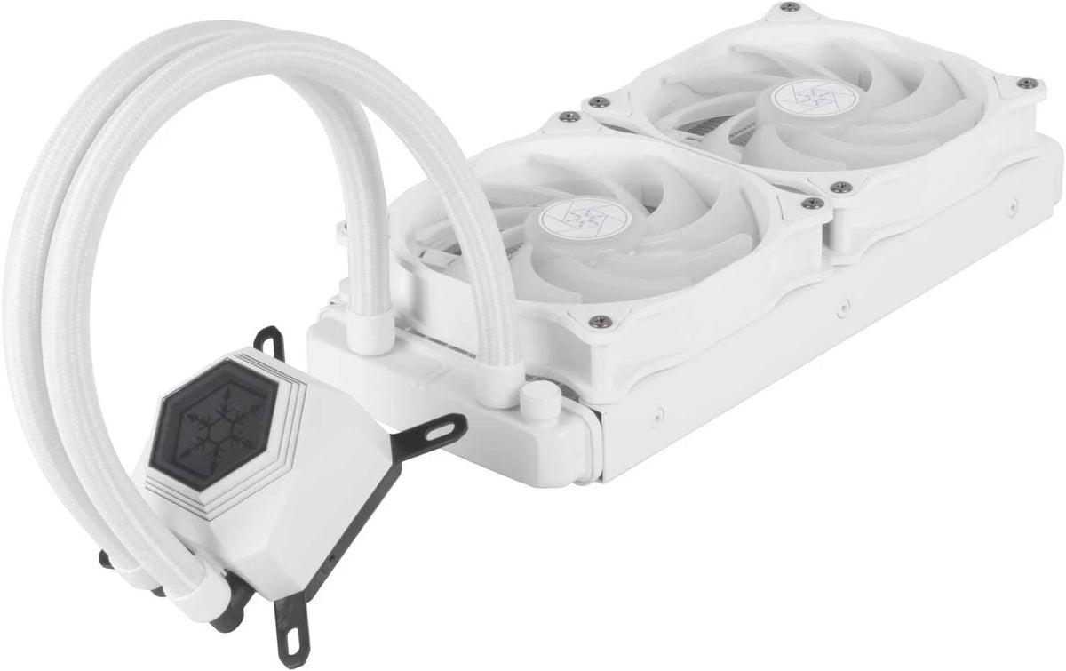 SilverStone Technology PF240W-ARGB, White, PermaFrost, AIO, 240mm, PWM, ARGB