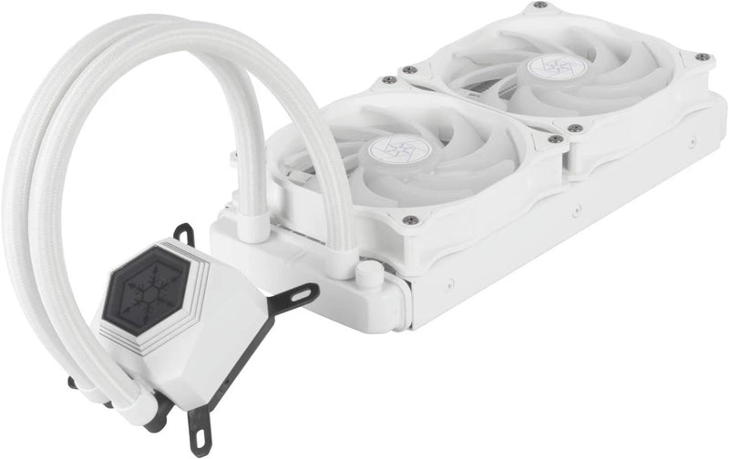 SilverStone Technology PF240W-ARGB, White, PermaFrost, AIO, 240mm, PWM, ARGB