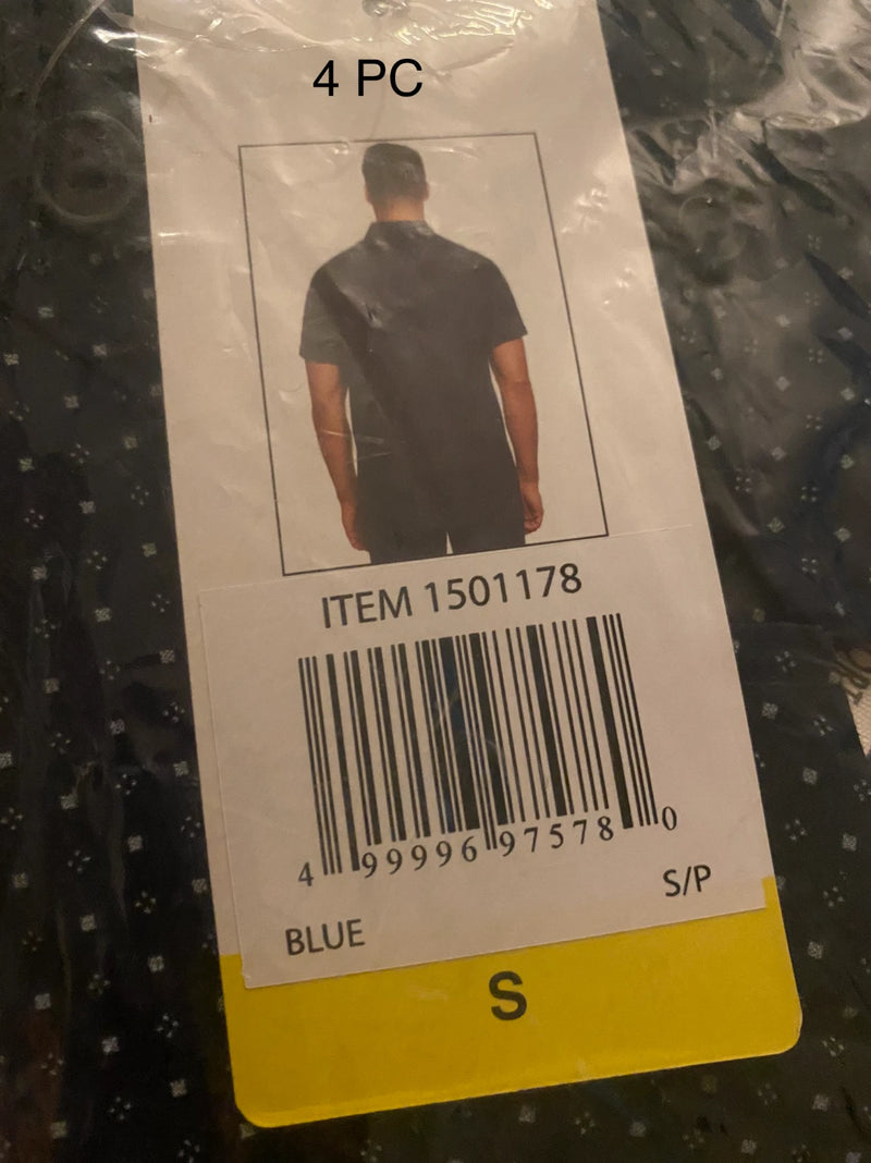 Weatherproof Vintage Men's Comfort Stretch Shirt Short Sleeve Shirt, BLUE, S