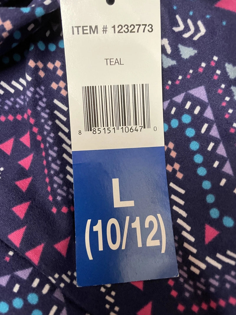 Sweet Heart Rose Girls Reversible Dress, TEAL, L(10/12)